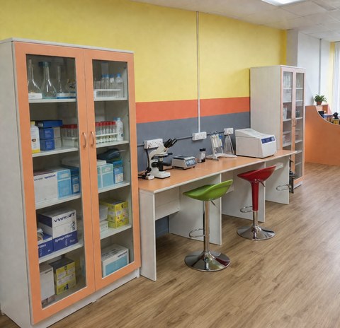 Lab cabinets and individual workstations